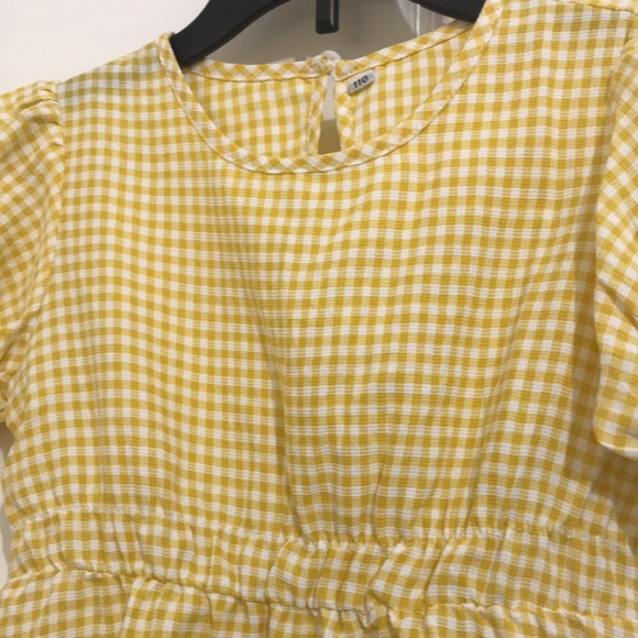 NWOT Toddler Gingham Checkered Print Dress - 4T / 4Y - Picture 3 of 3